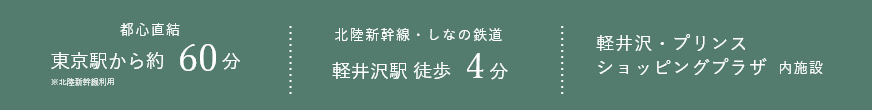 Karuizawa Prince The Workation Core アクセスのメリット